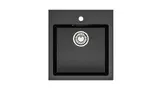 Кухонная мойка Карельский камень модель 38 (465*505) Q4 Черный