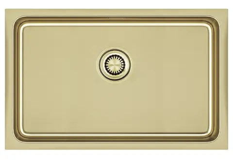 Кухонная мойка Paulmark Vista 74 UNI (740*440) Светлое золото LG