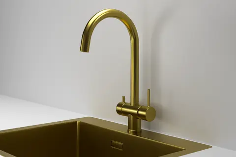 Смеситель Granula KS-7104 Золото Сатин
