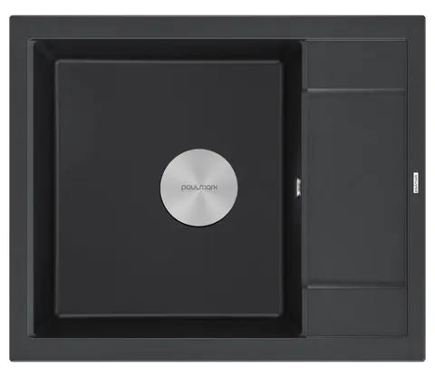 Кухонная мойка Paulmark Flugen 50-600 (600*500) Черный гранит BL