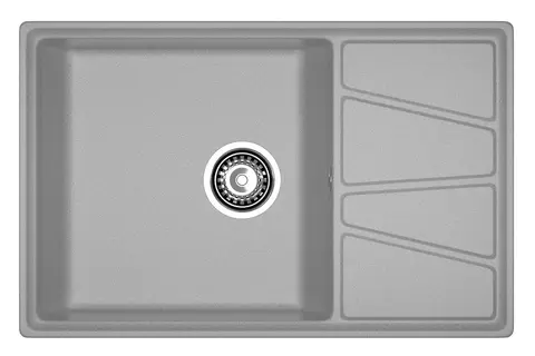 Кухонная мойка Granfest Vertex 780L (780*500) Серый